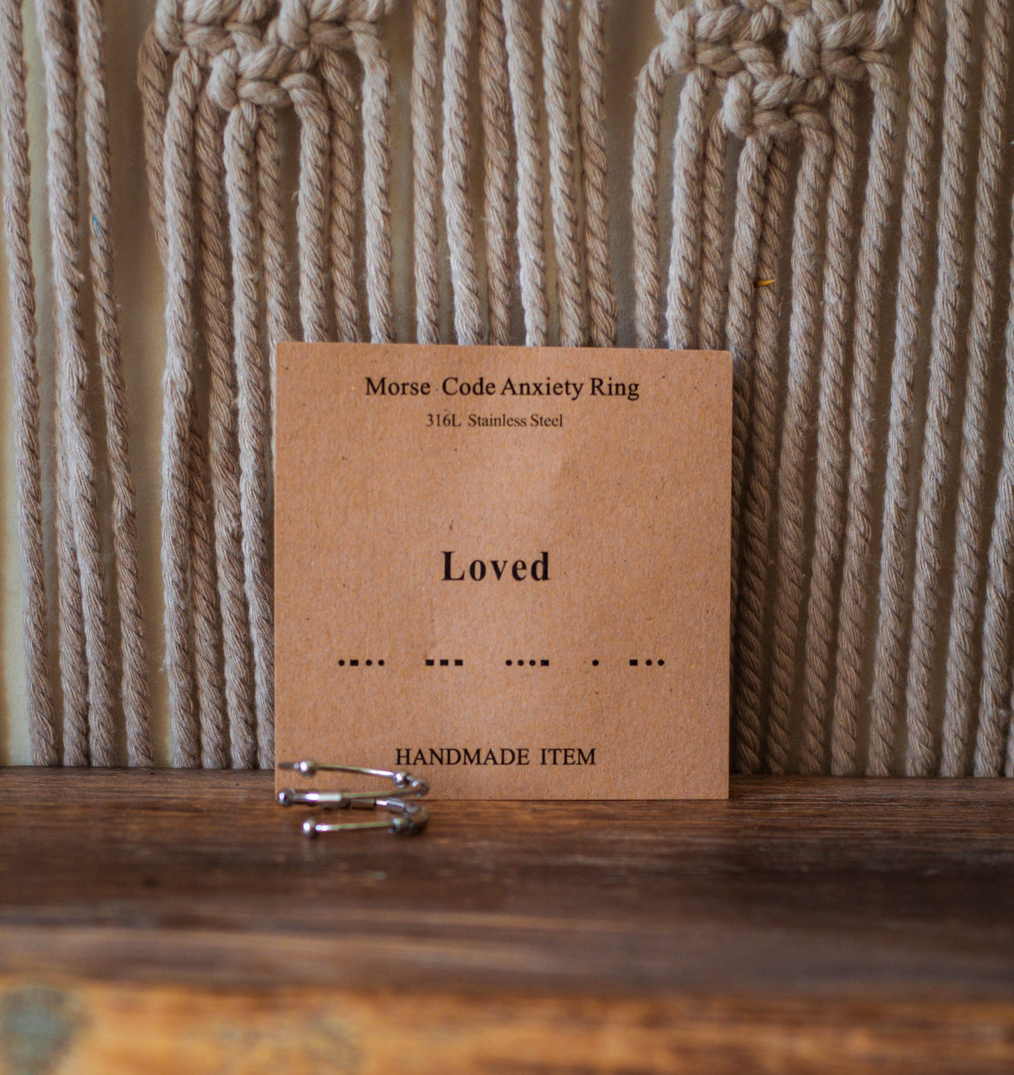 Morse Code Adjustable Rings