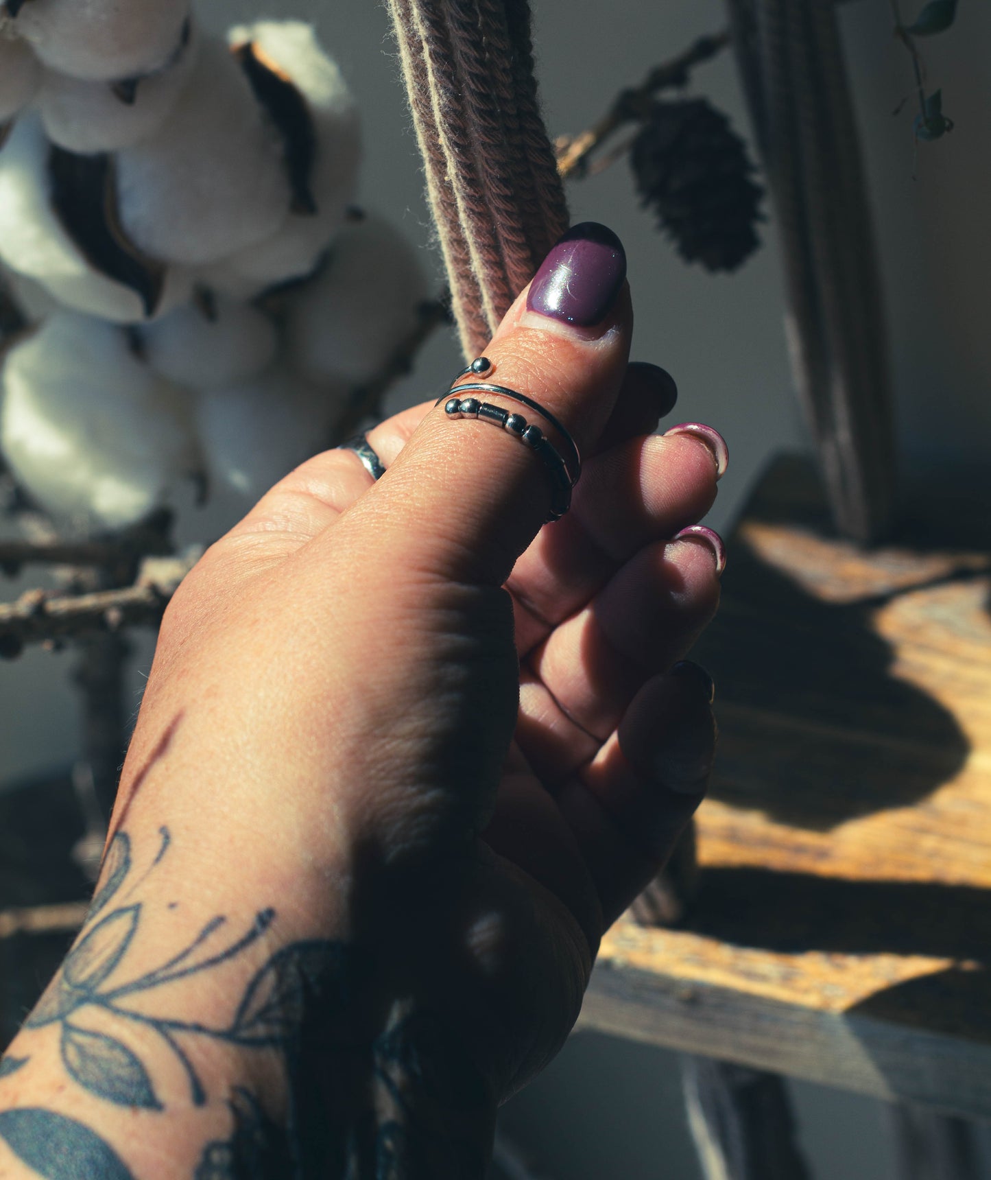 Morse Code Adjustable Rings