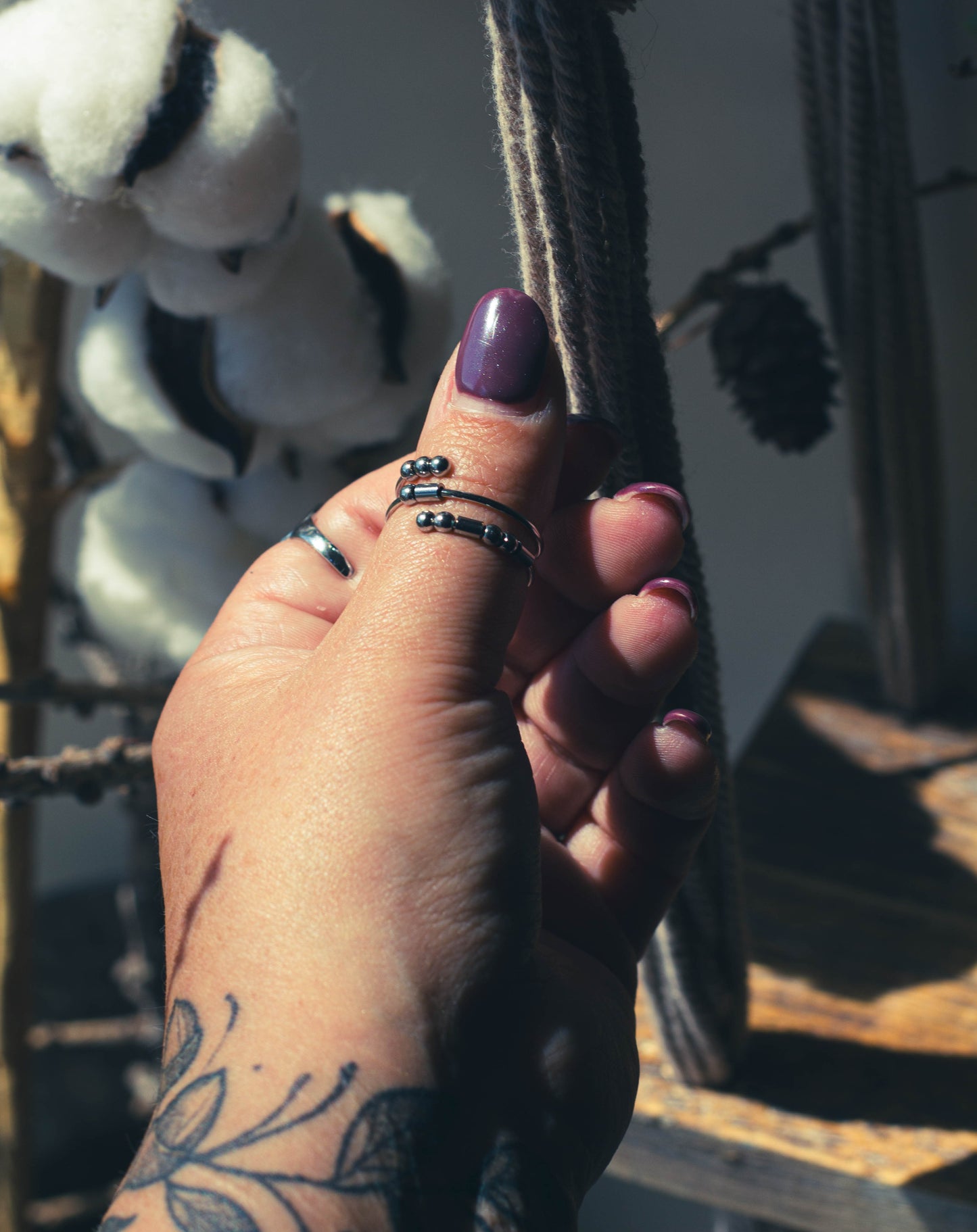 Morse Code Adjustable Rings