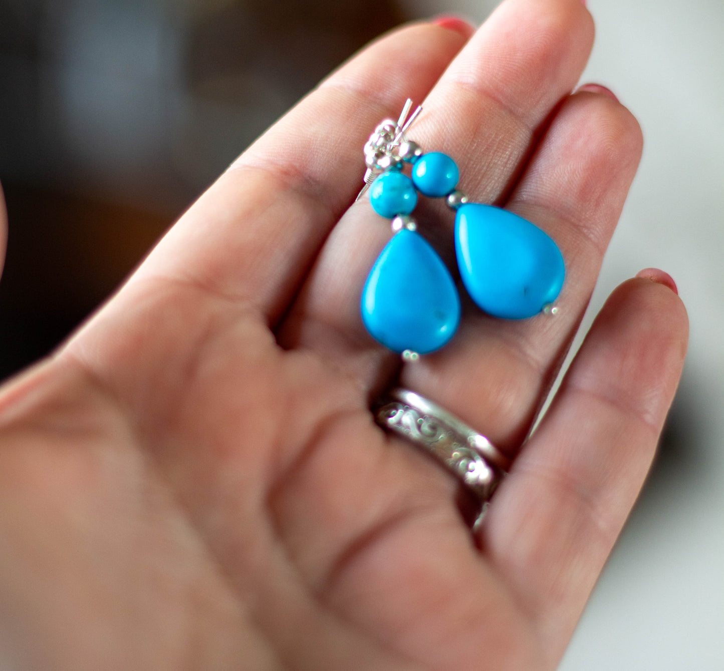Sterling Silver Turquoise Earrings