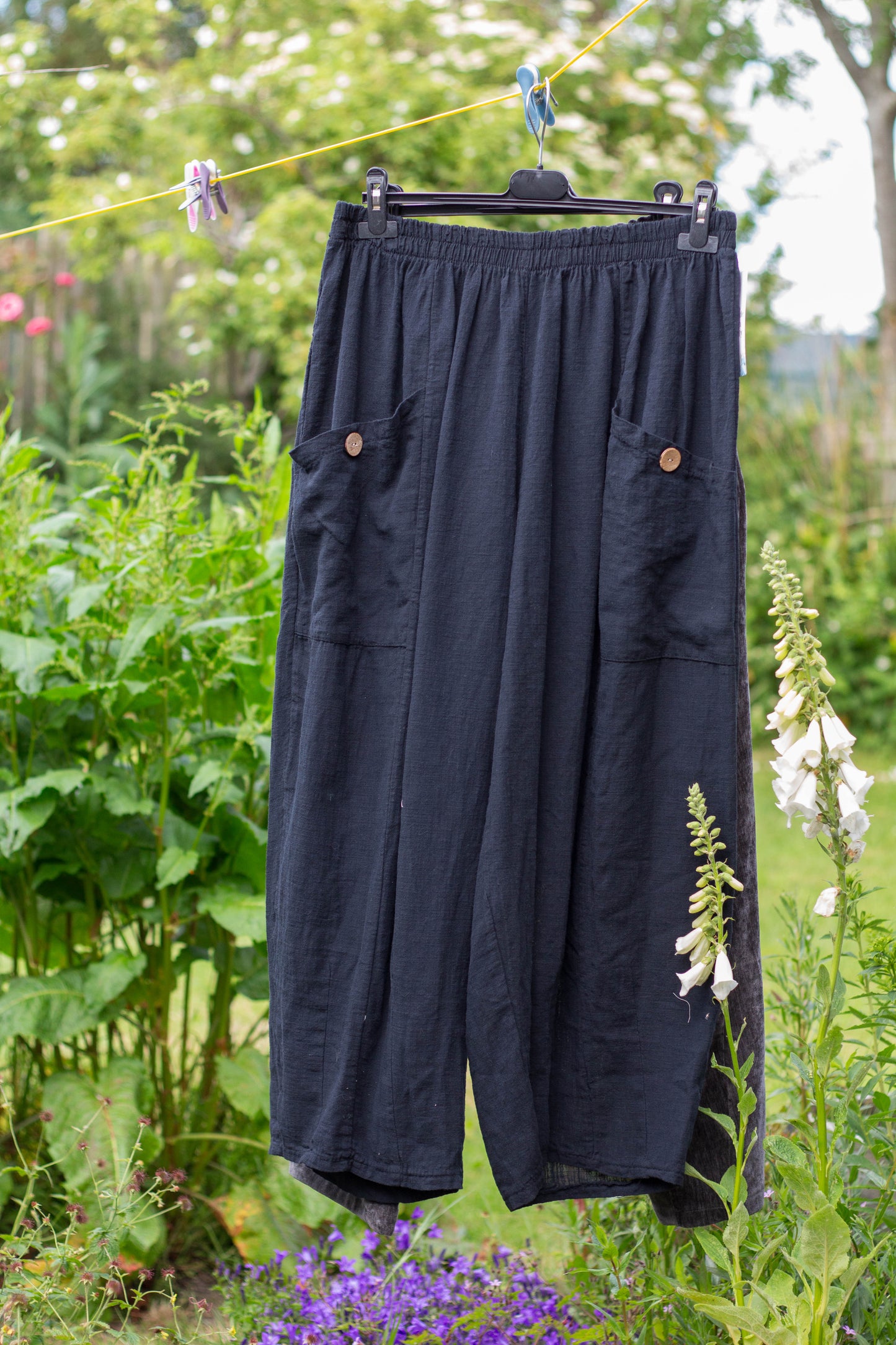 Wide Leg Cotton Pants