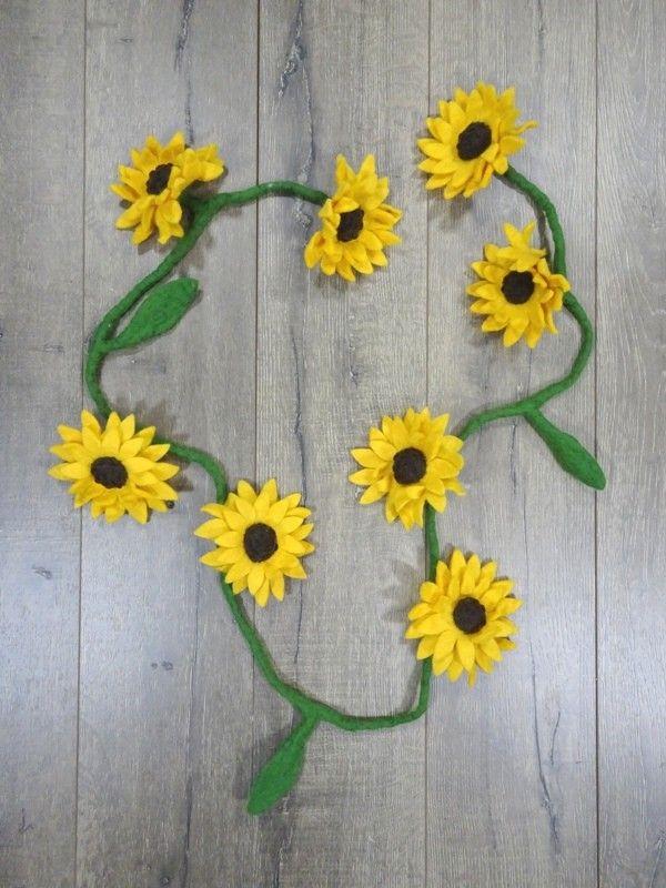 Felt Sunflower Garland