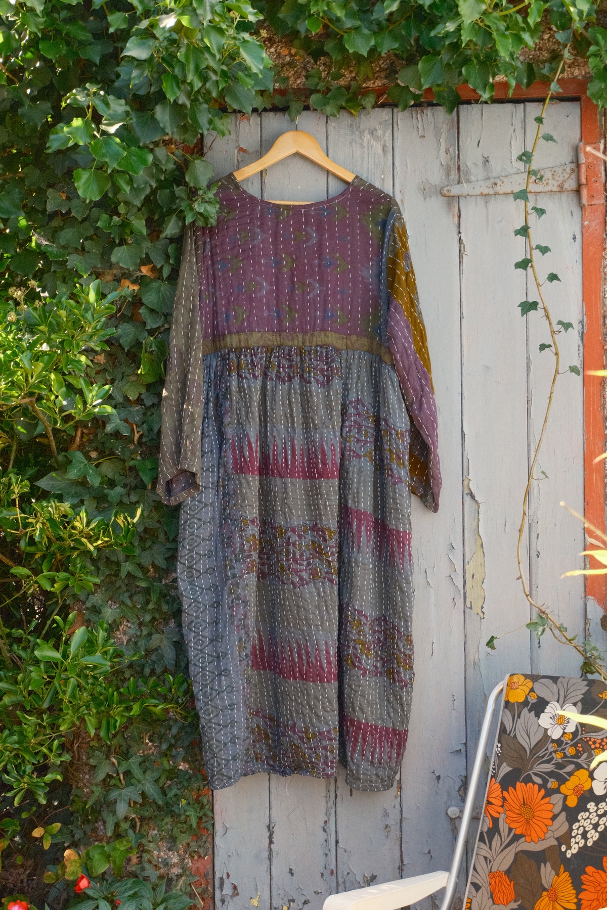 Overdyed Kantha Dress