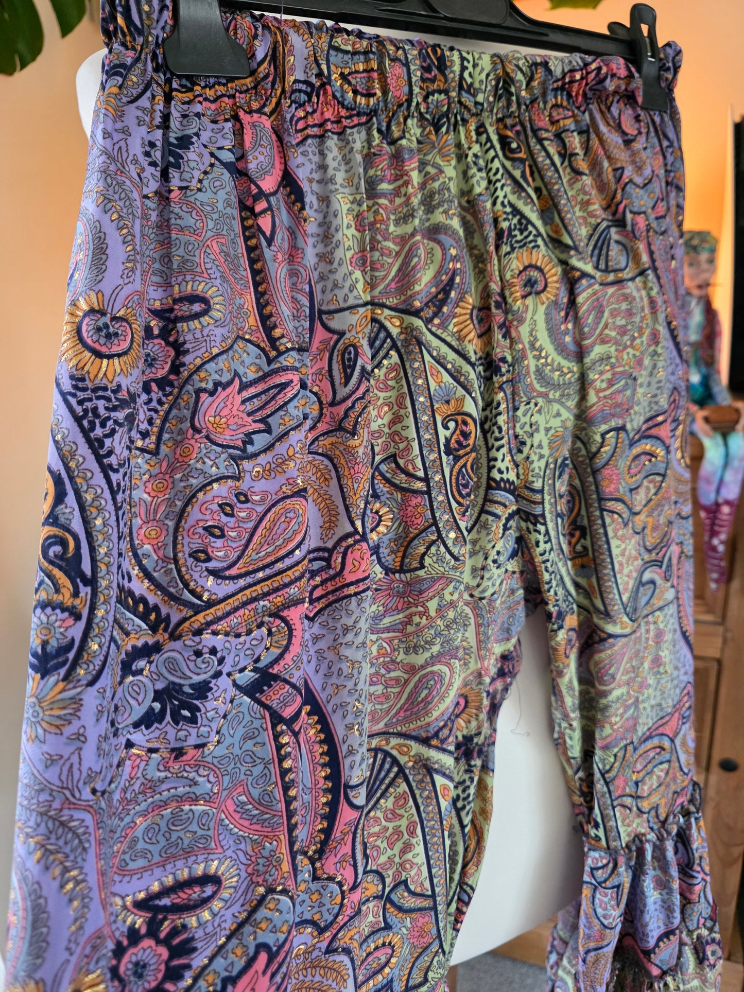 Preloved Faulty Silk Trousers UK10-16