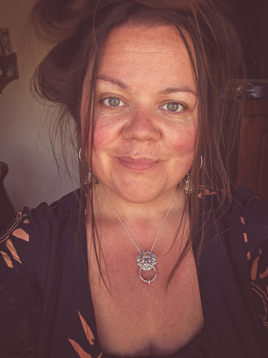 Labyrinth Left Door Knocker Necklace