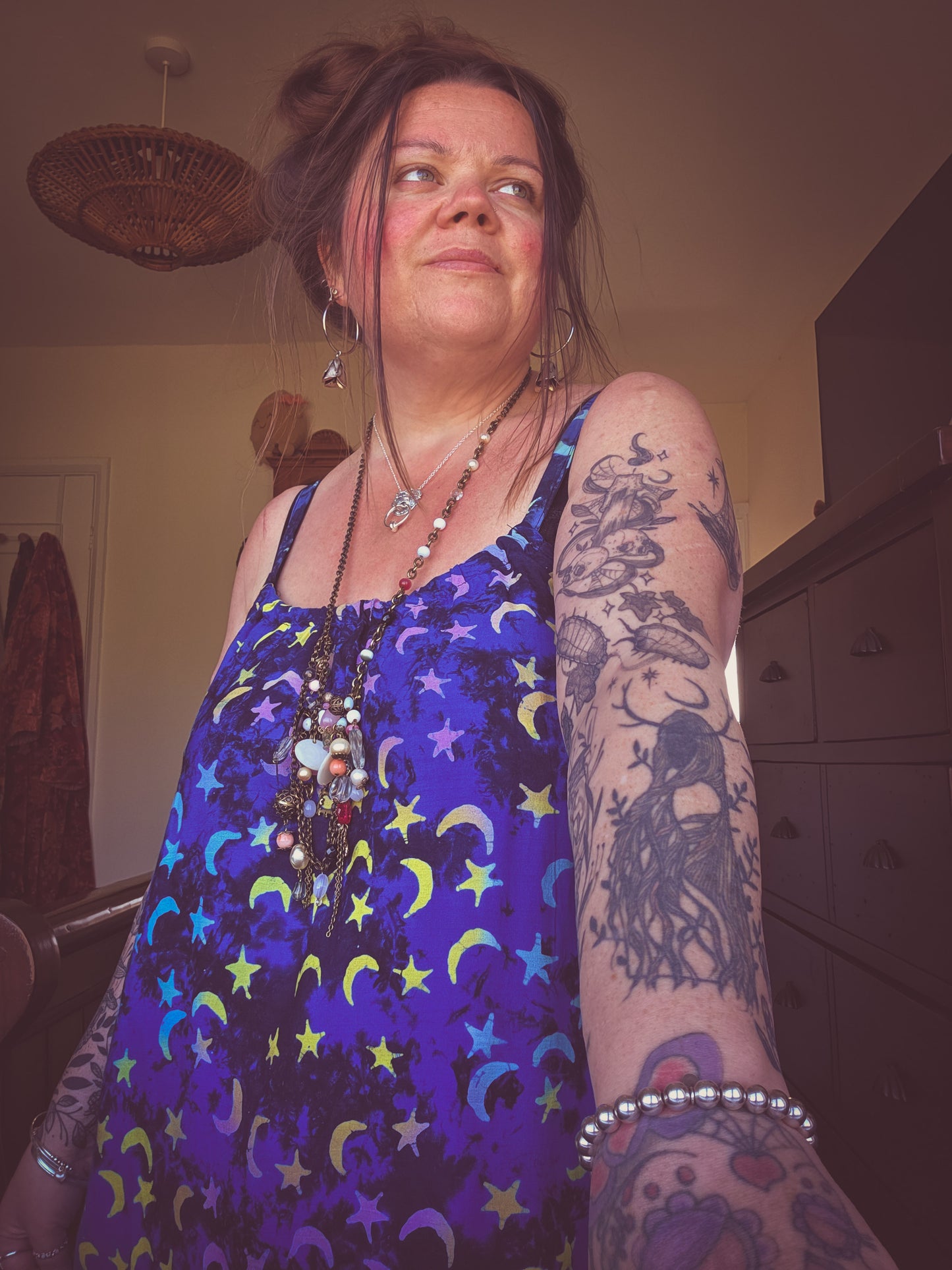 Celestial Moon Beach Dress