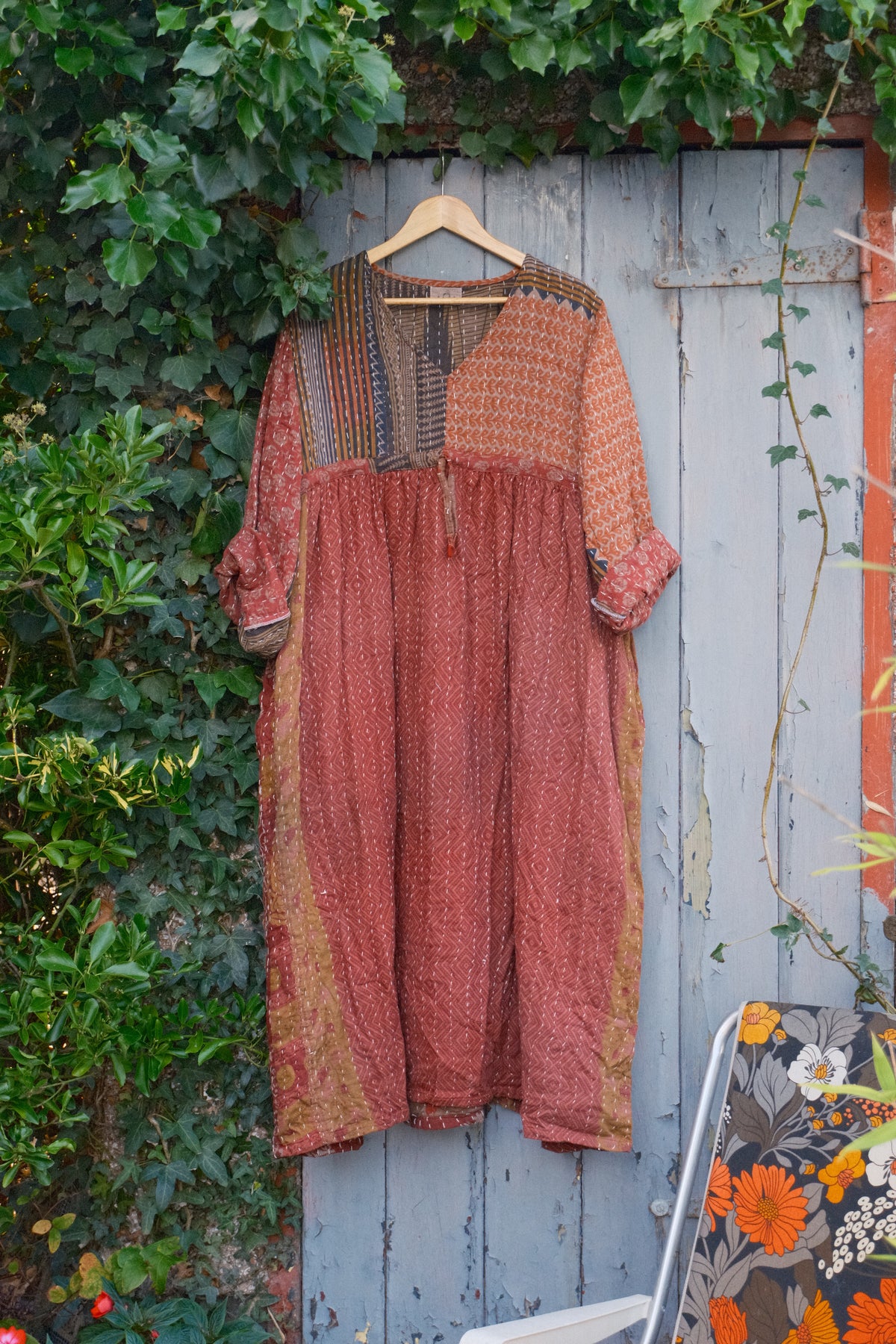 Overdyed Kantha Dress