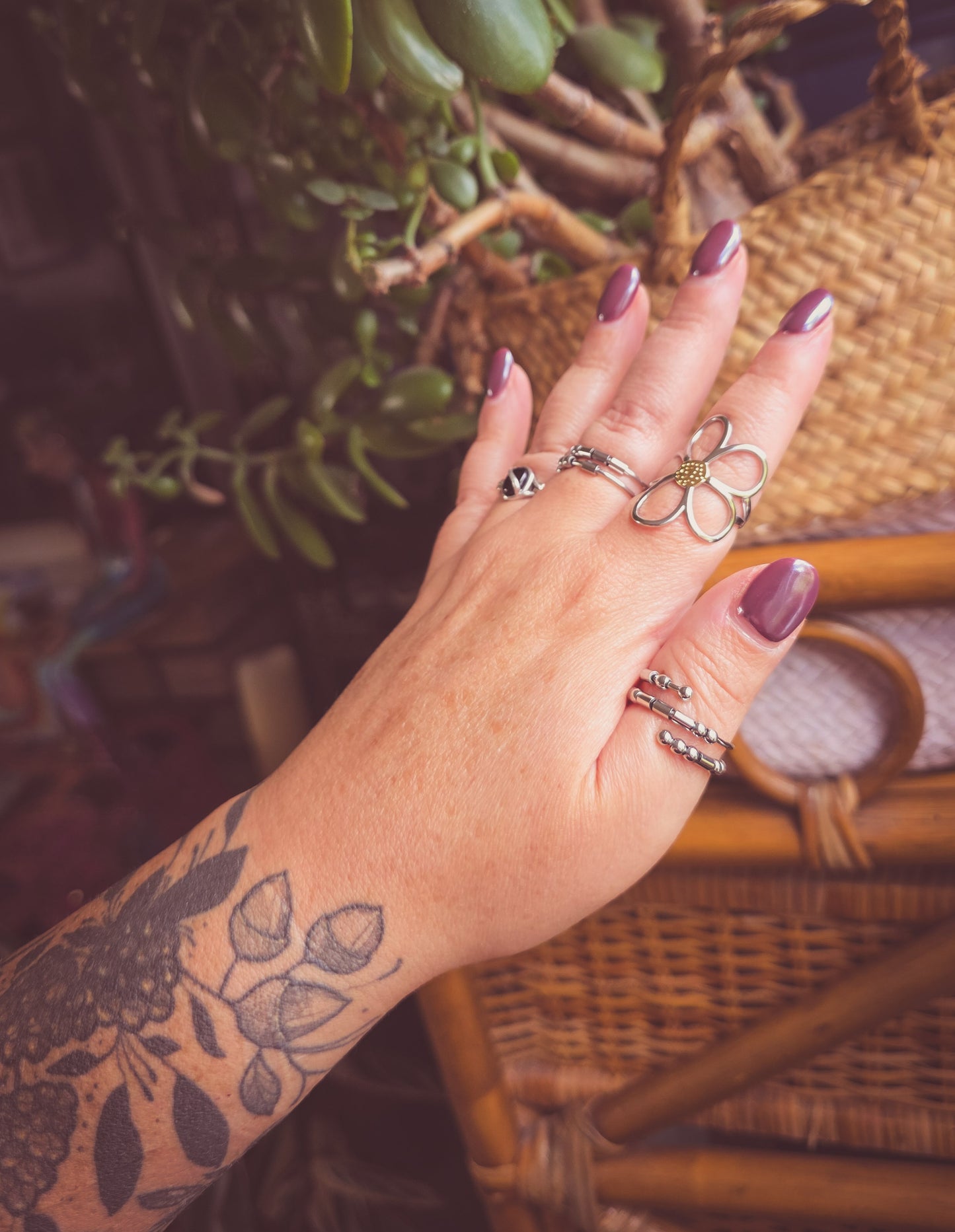 Flower Ring Adjustable