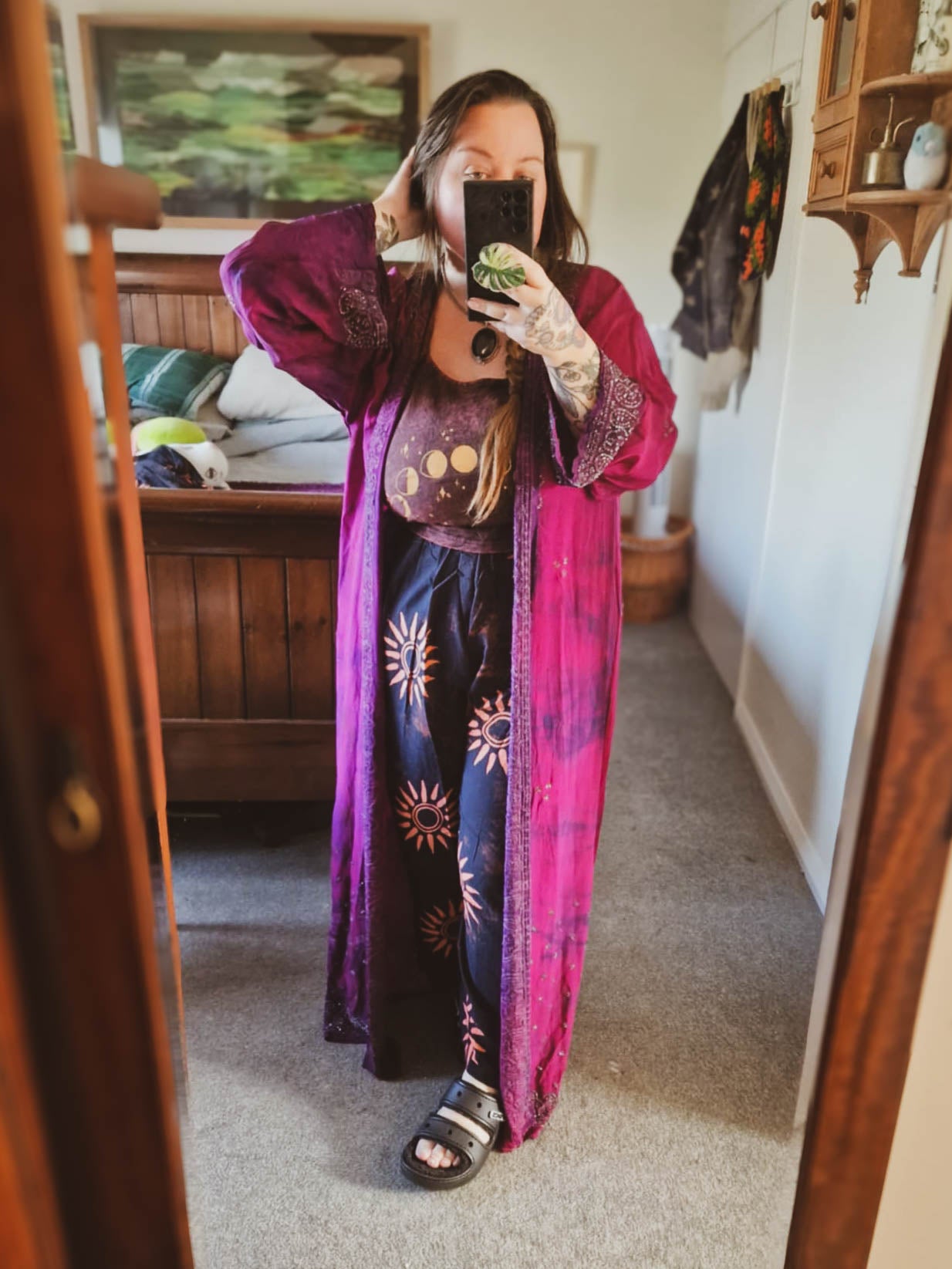 Vintage Silk Sari Kimono