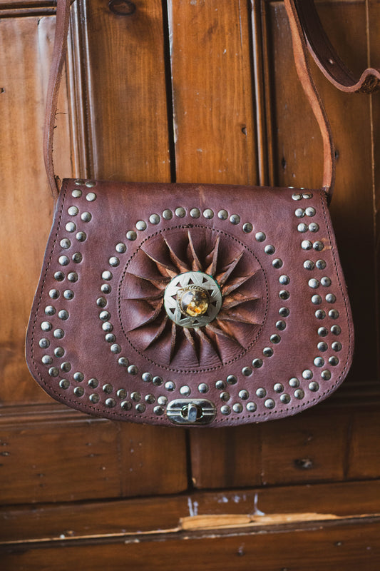 Moroccan boho Leather Bag