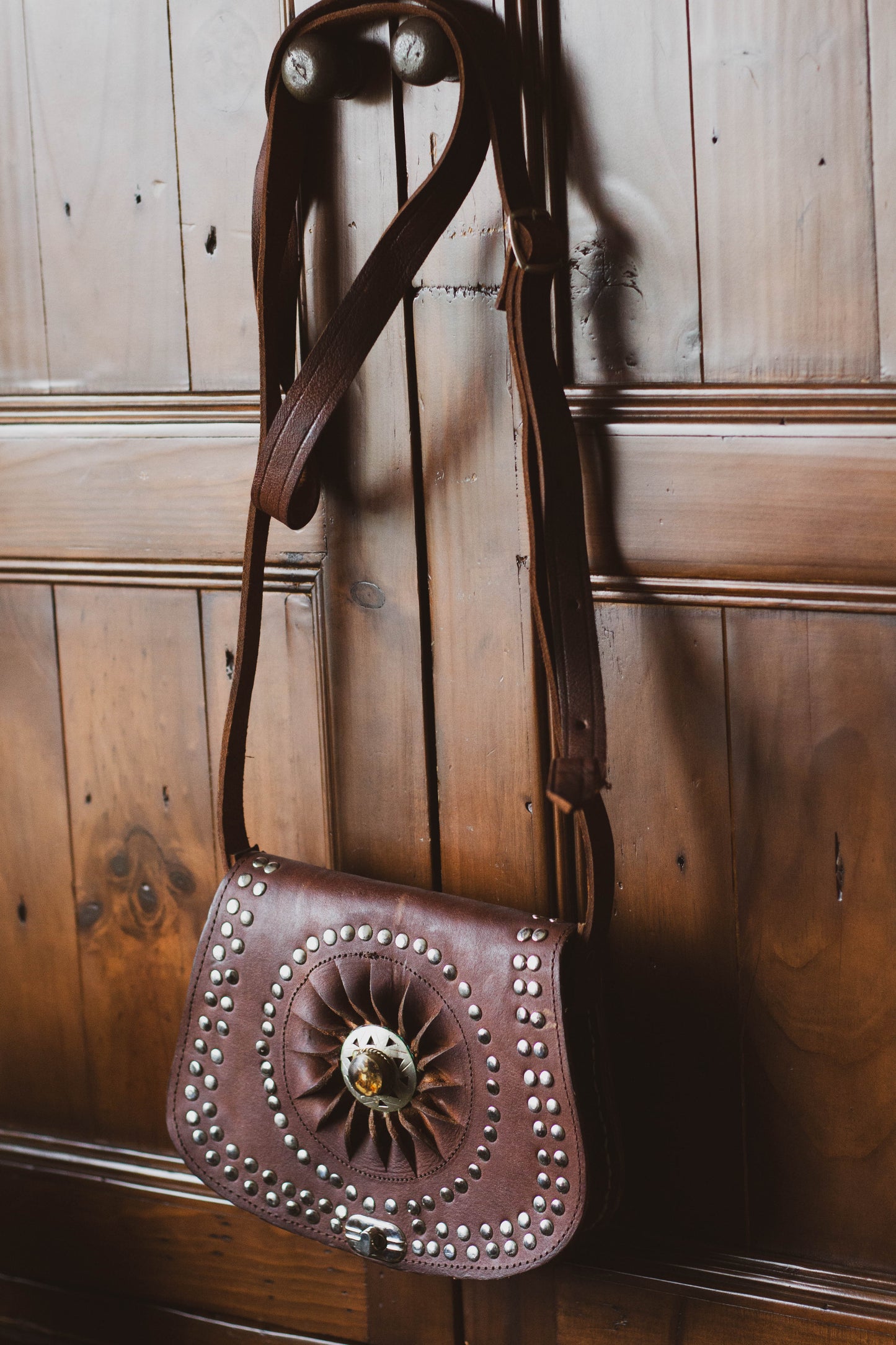 Moroccan boho Leather Bag