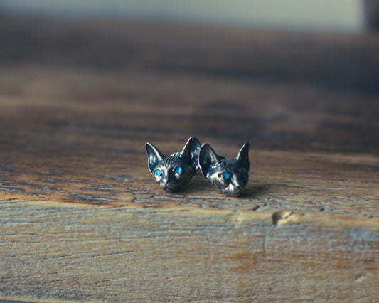 Sphynx Familiar Earrings 925