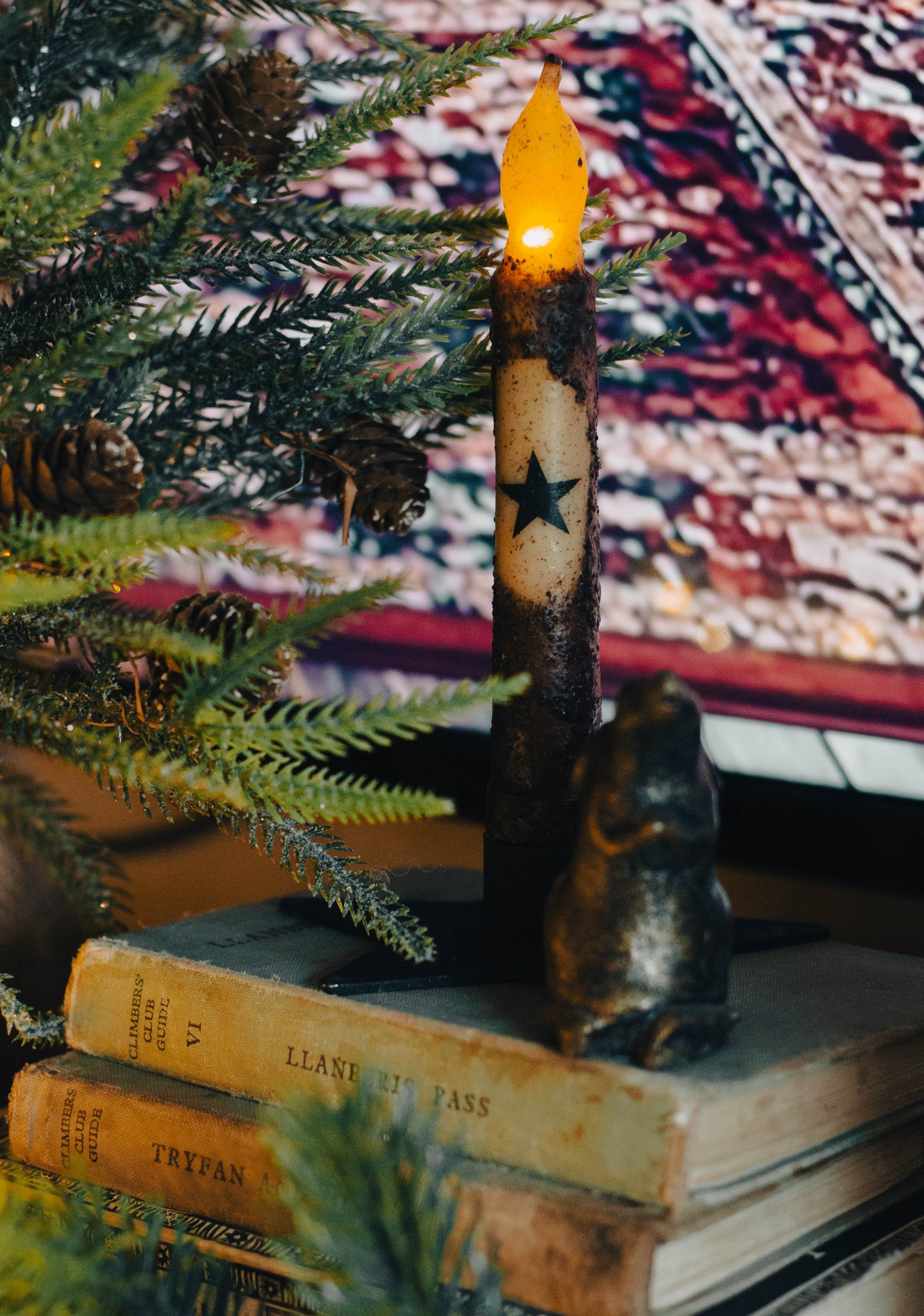 Witches Candle and Iron holder