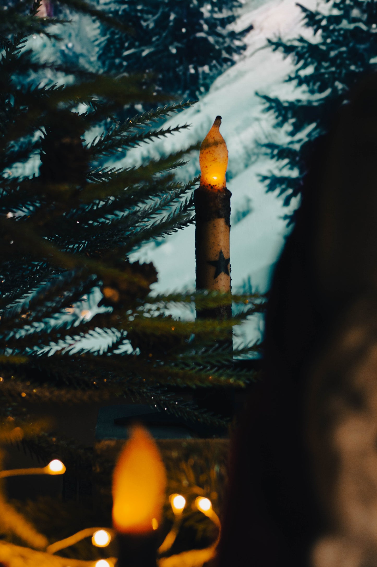 Witches Candle and Iron holder