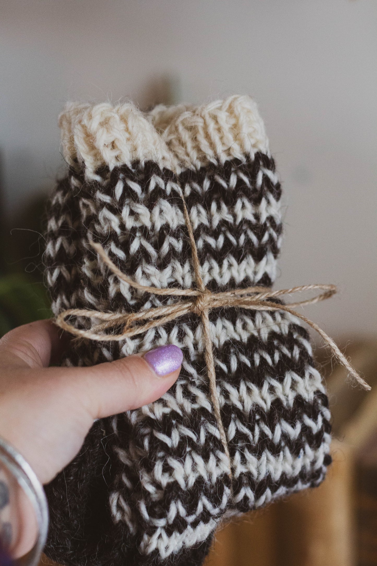Hand Woven Wool Sockies