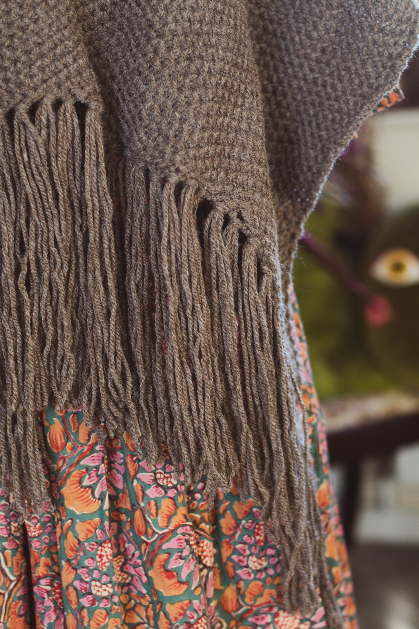 Highland Shawl With Tassels