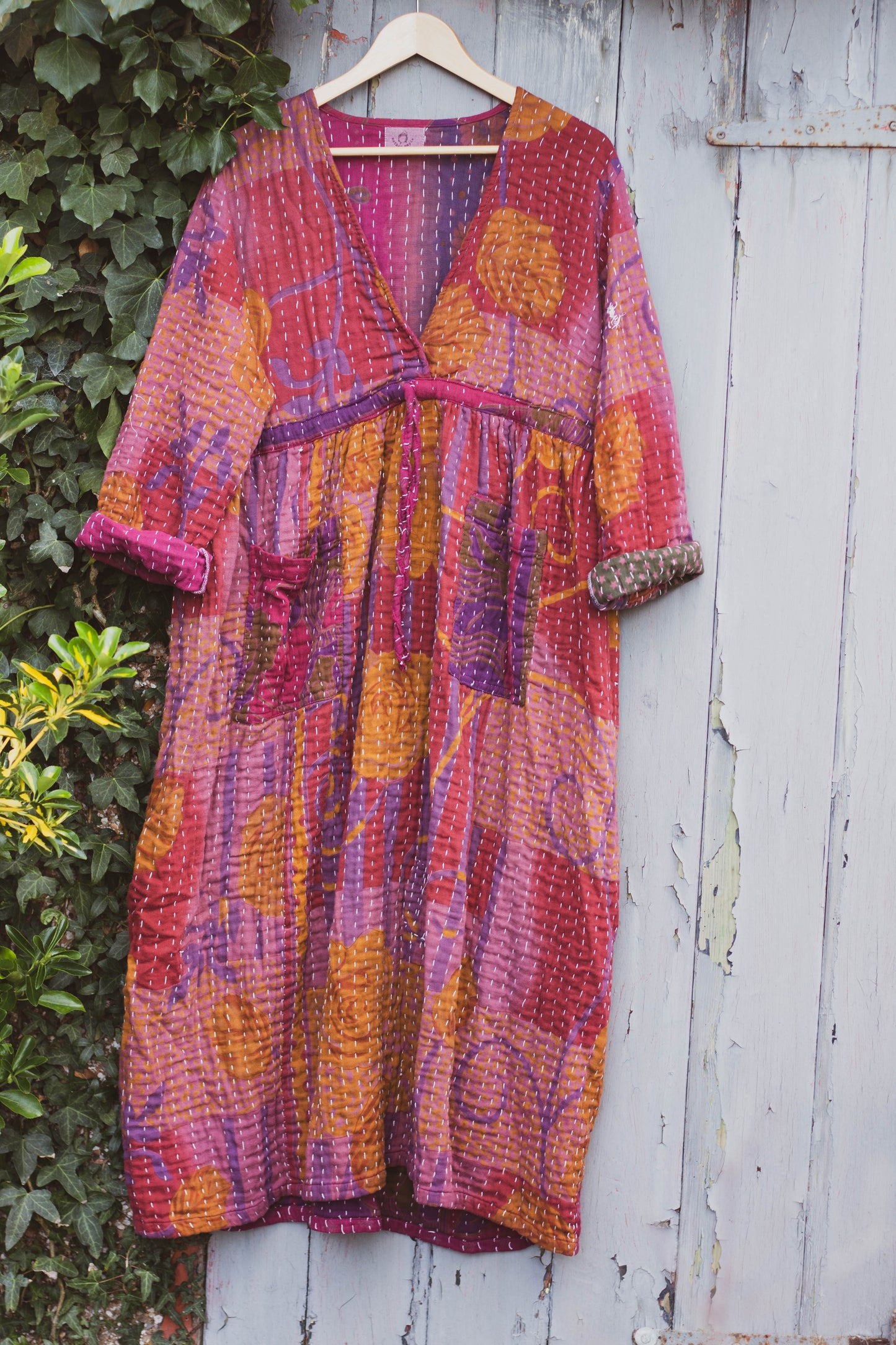 Overdyed Kantha Dress
