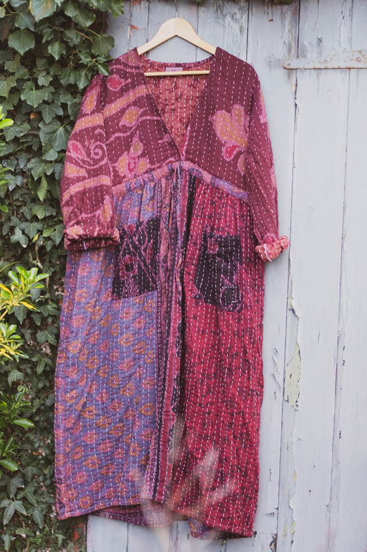 Overdyed Kantha Dress