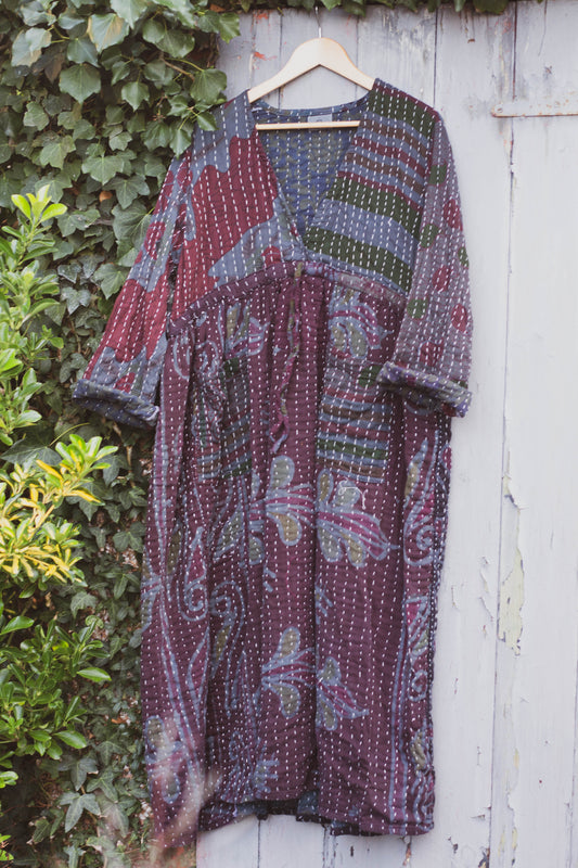 Overdyed Kantha Dress