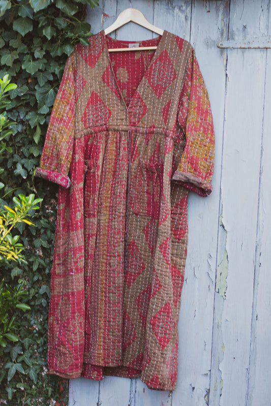 Overdyed Kantha Dress