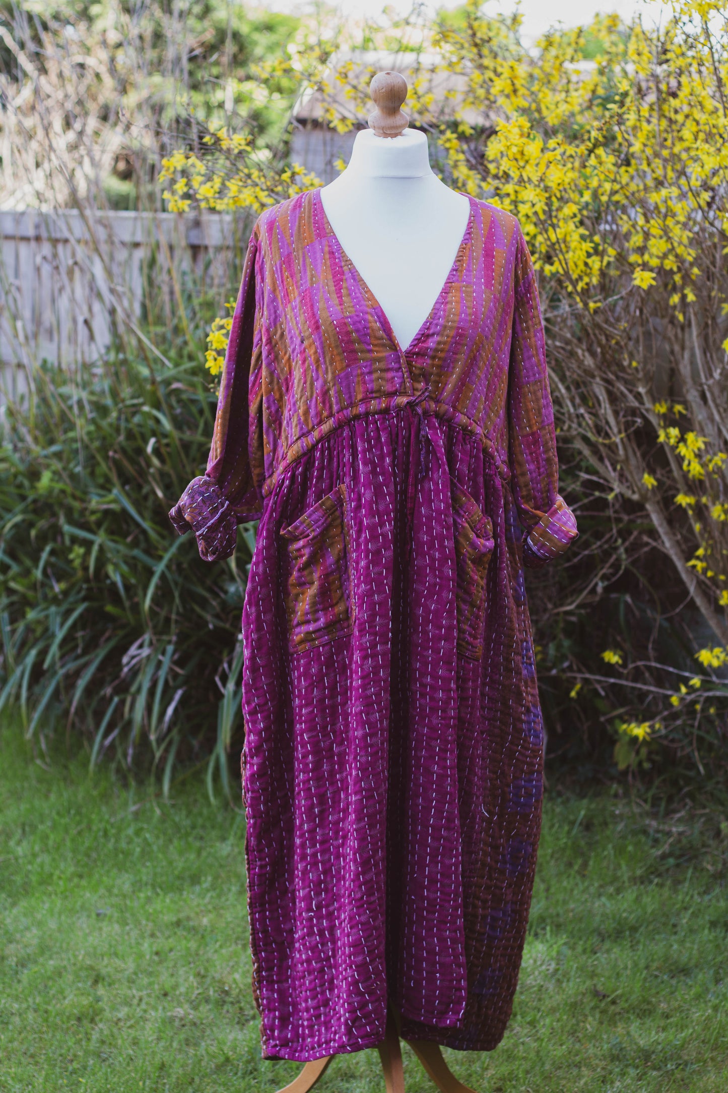 Overdyed Kantha Dress