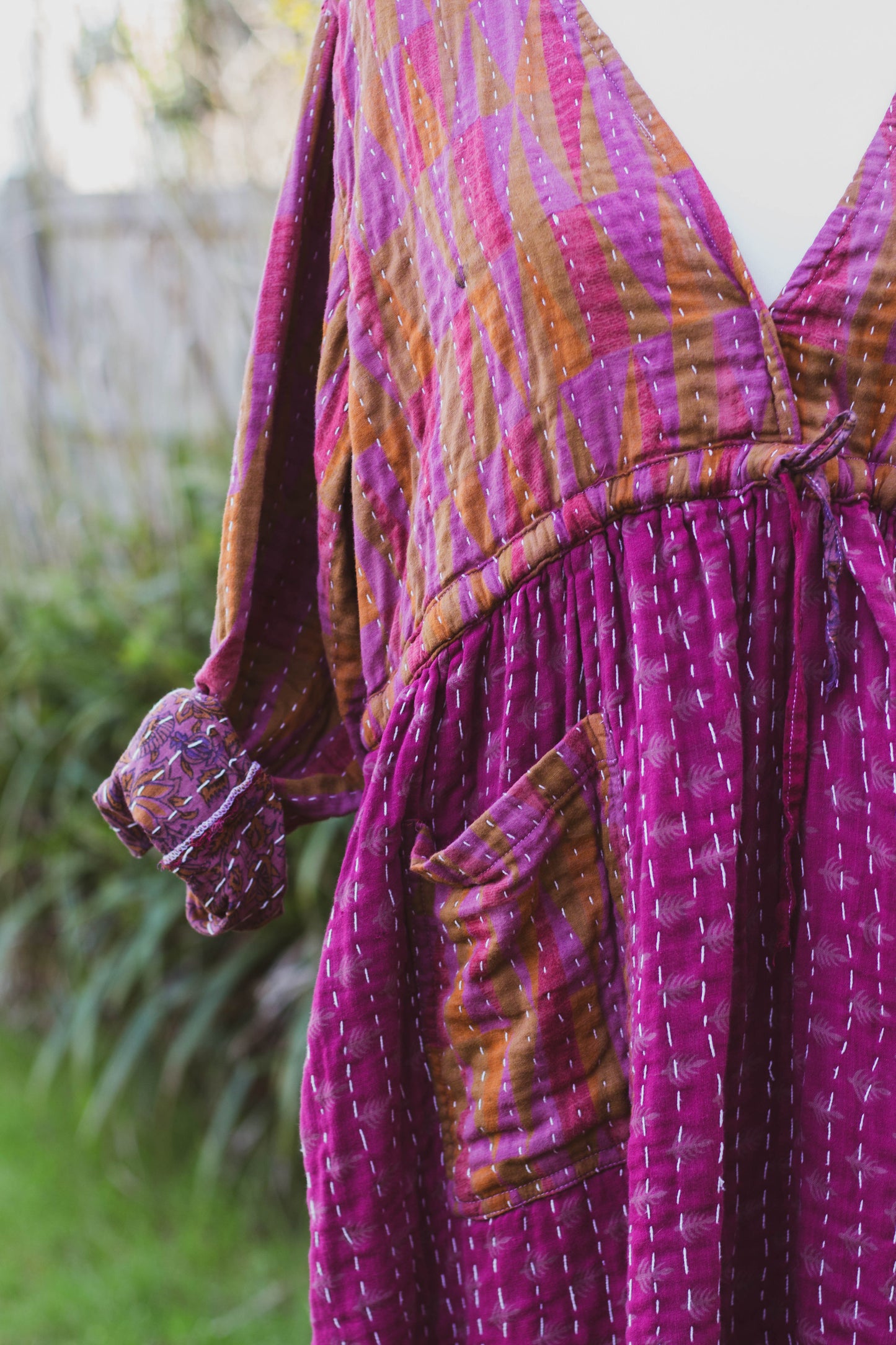 Overdyed Kantha Dress