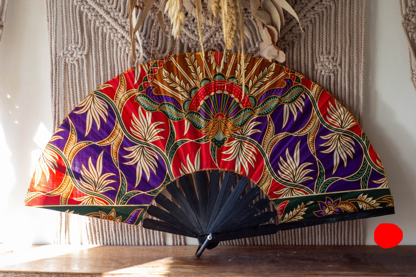 Large Batik Bali fans
