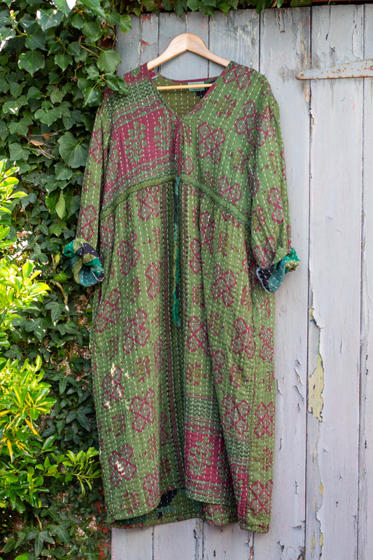 Overdyed Kantha Dress