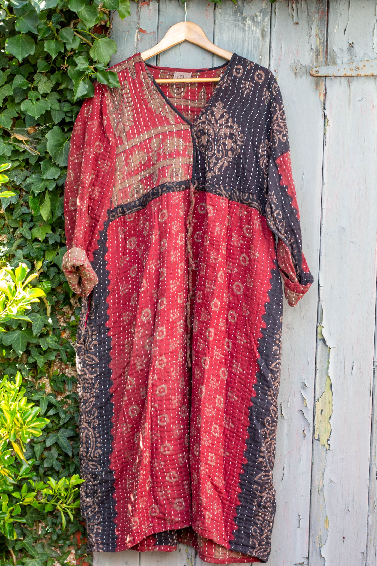 Overdyed Kantha Dress
