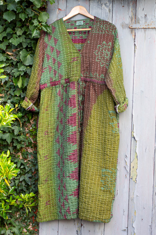 Overdyed Kantha Dress