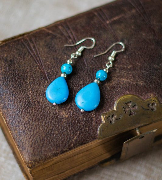 Sterling Silver Turquoise Earrings