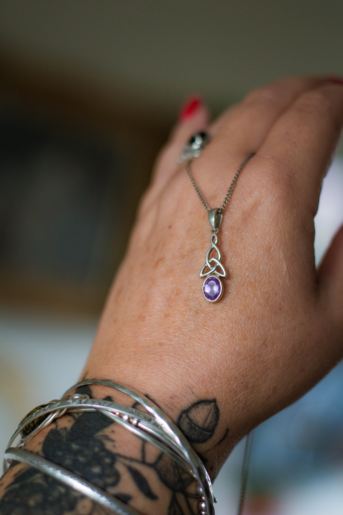 Preloved Amethyst Celtic Knot