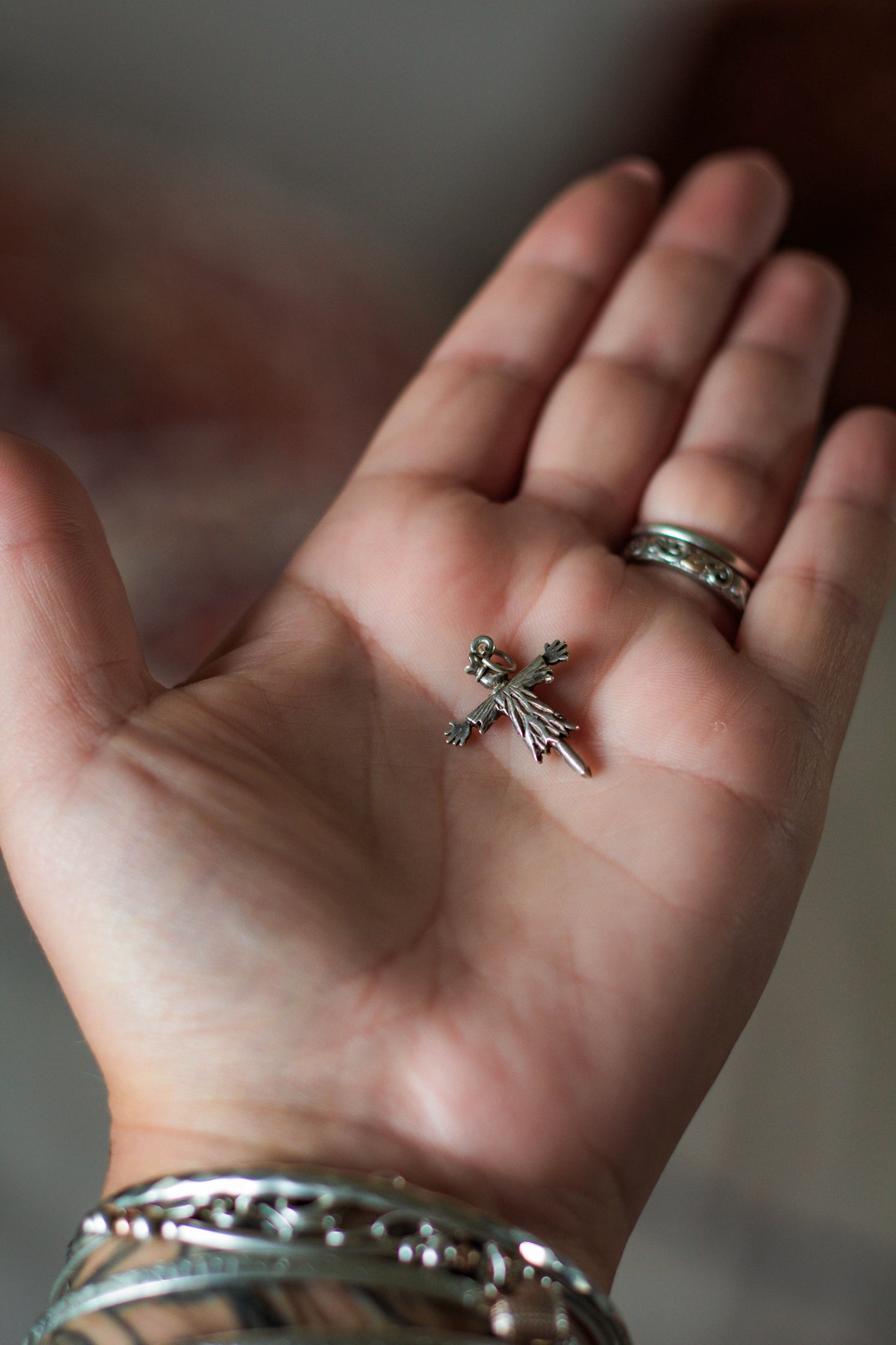 Vintage Scarecrow Charm