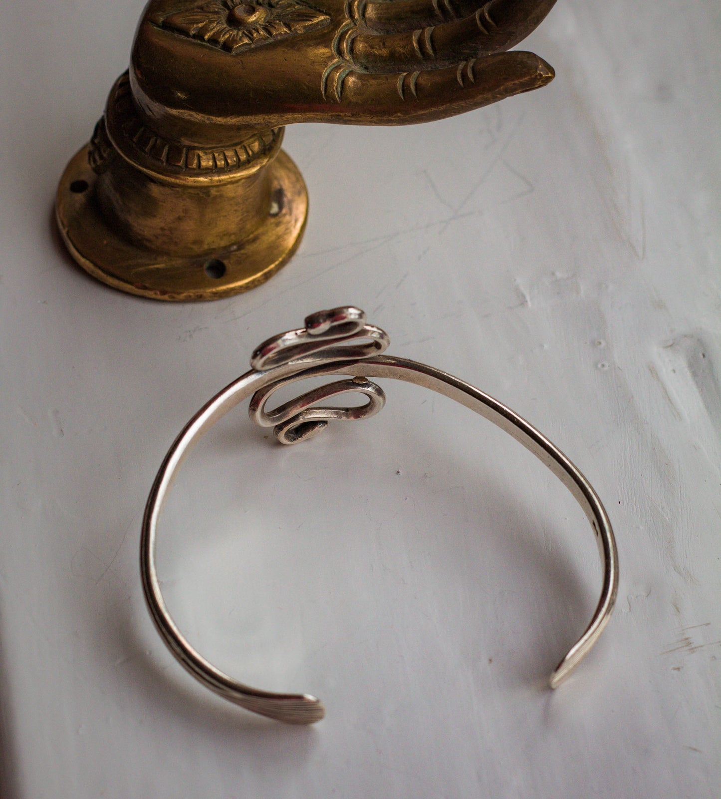 90's Sterling Silver Cuff
