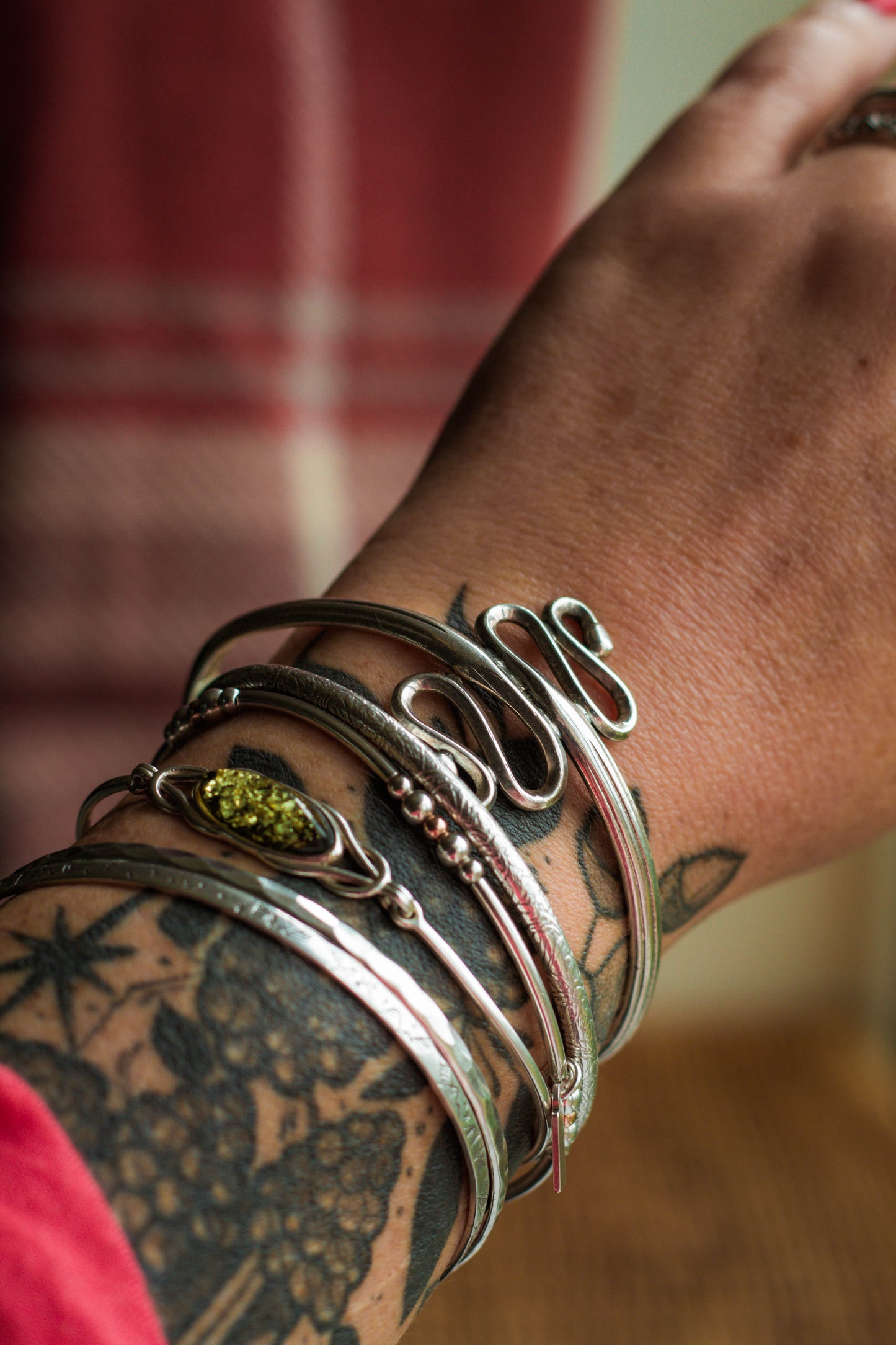 90's Sterling Silver Cuff