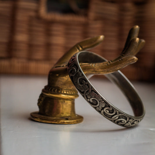 Floral Pewter Bangle, St.Justin