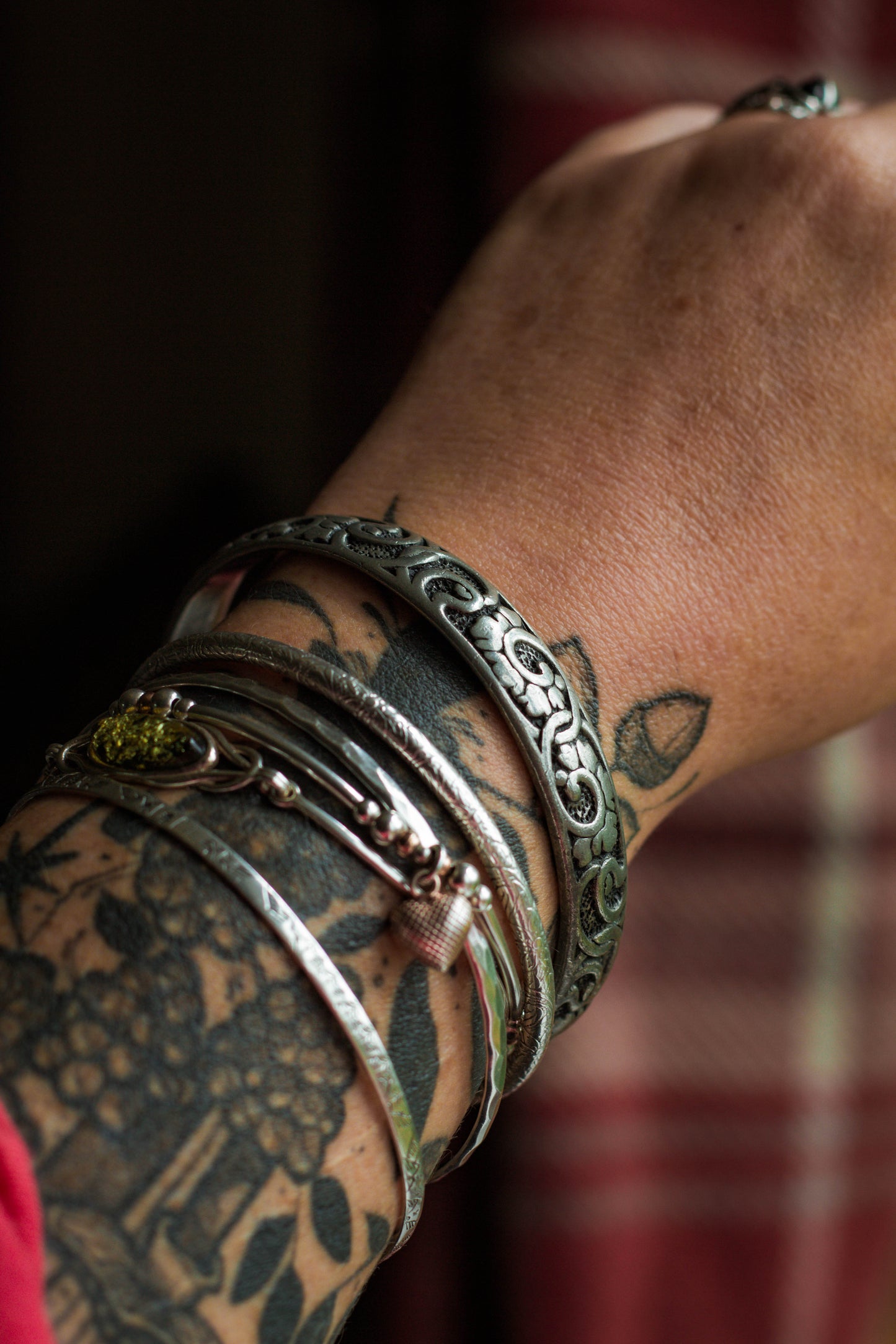 Floral Pewter Bangle, St.Justin