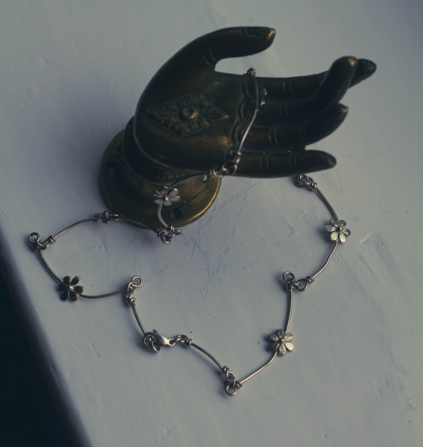 Sterling Silver Daisy Necklace