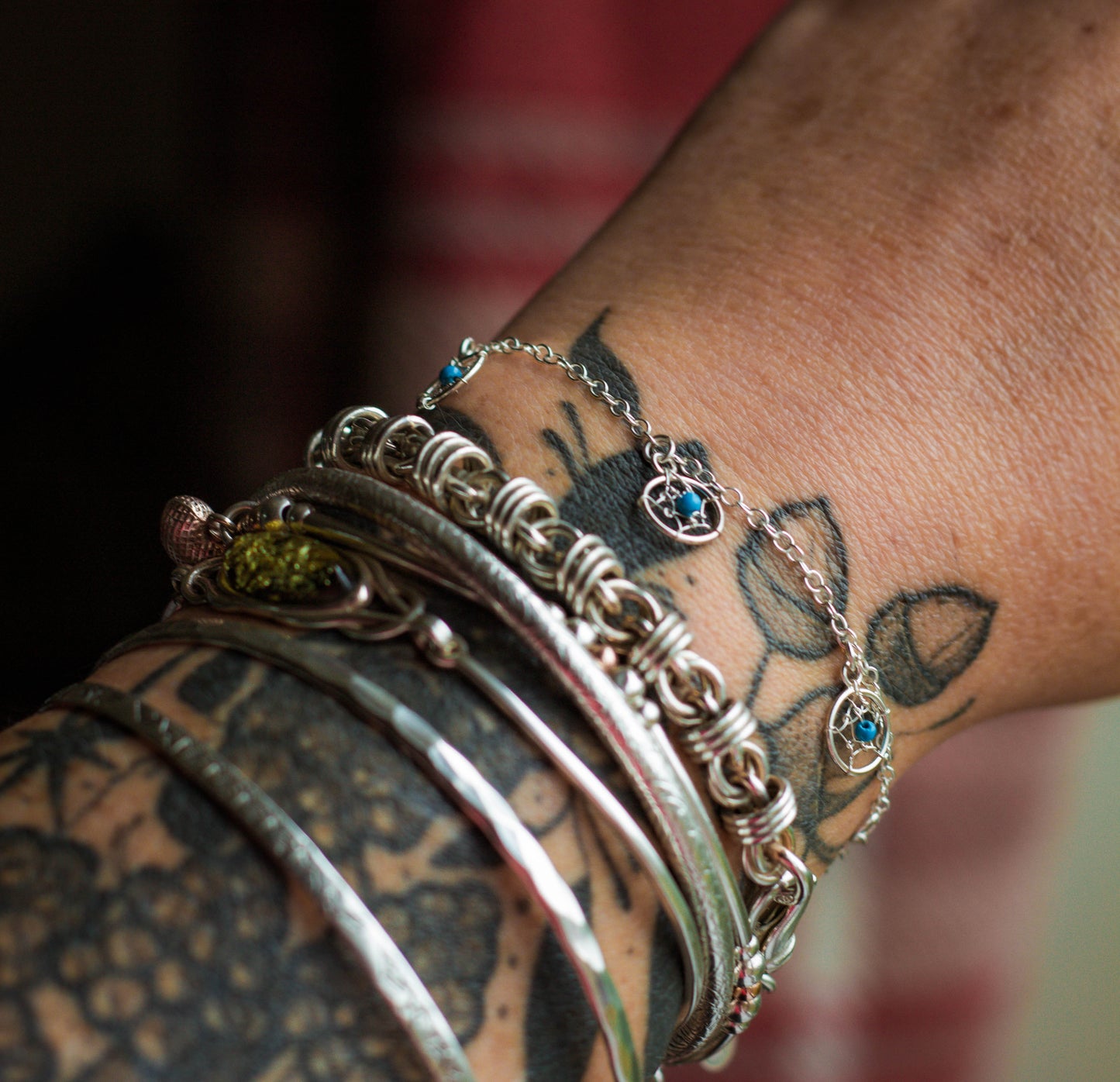 Sterling Silver Dreamcatcher Bracelet