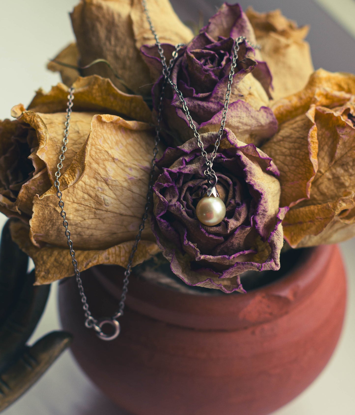 Sterling Silver Pearl Necklace