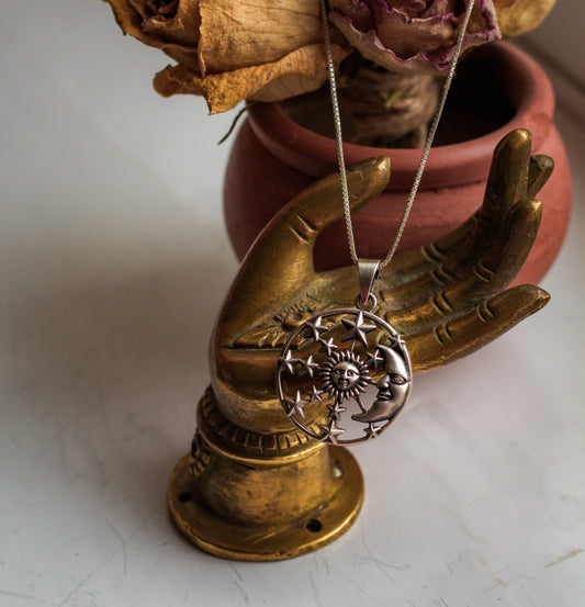 Sterling Silver Celestial Necklace