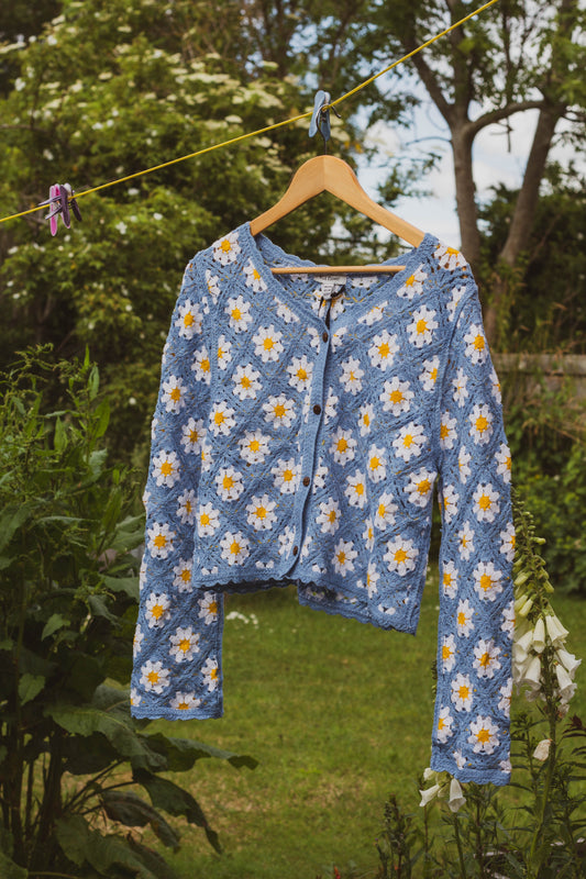 Crochet Daisy Cardigan