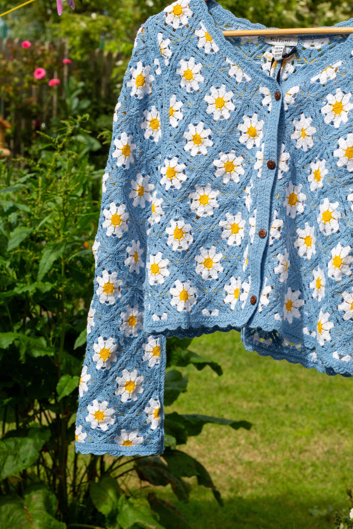 Crochet Daisy Cardigan