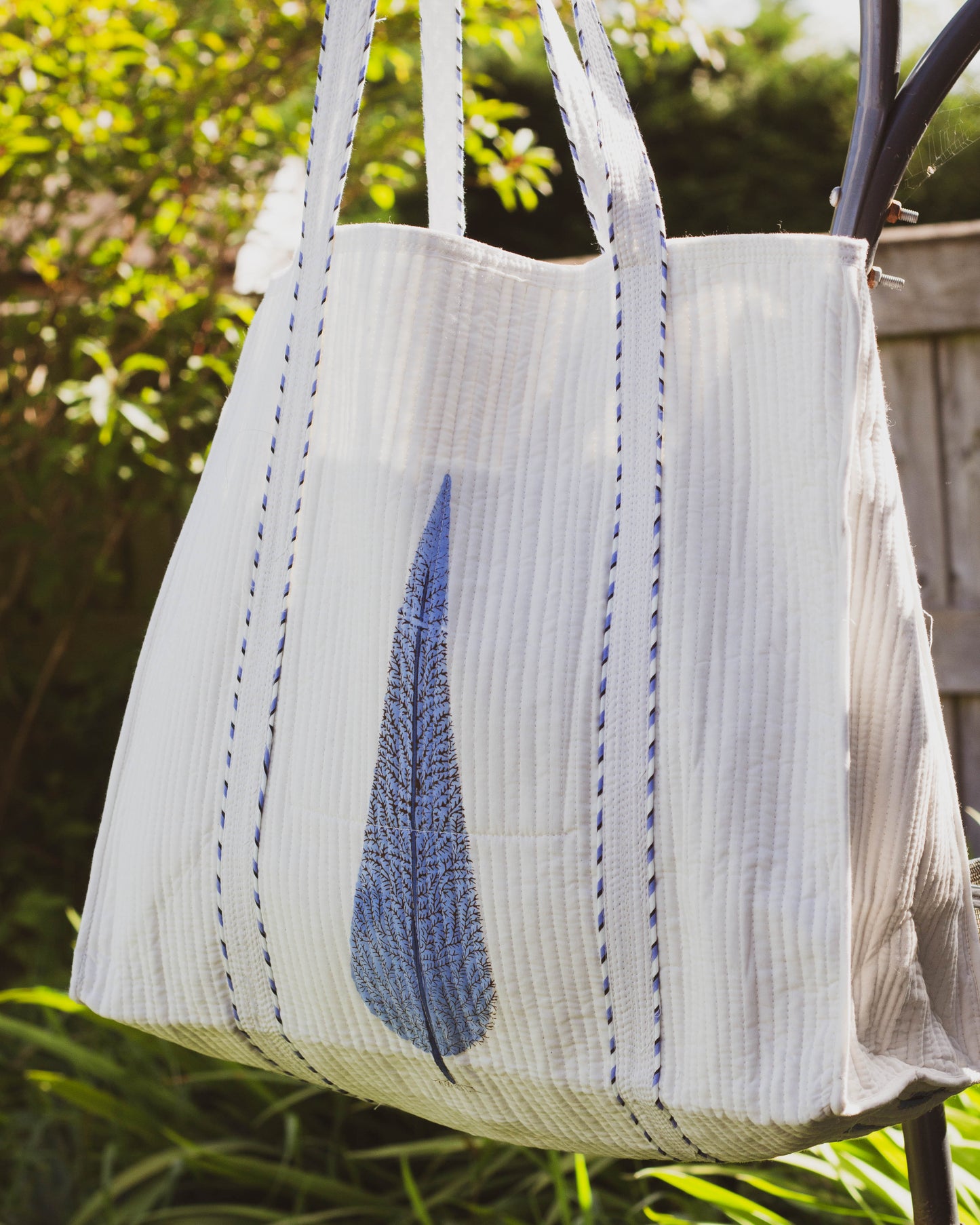 Block Print Kantha Tote Bag