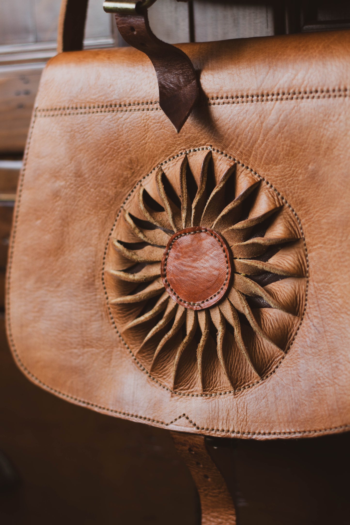 Moroccan Sun Leather Bag