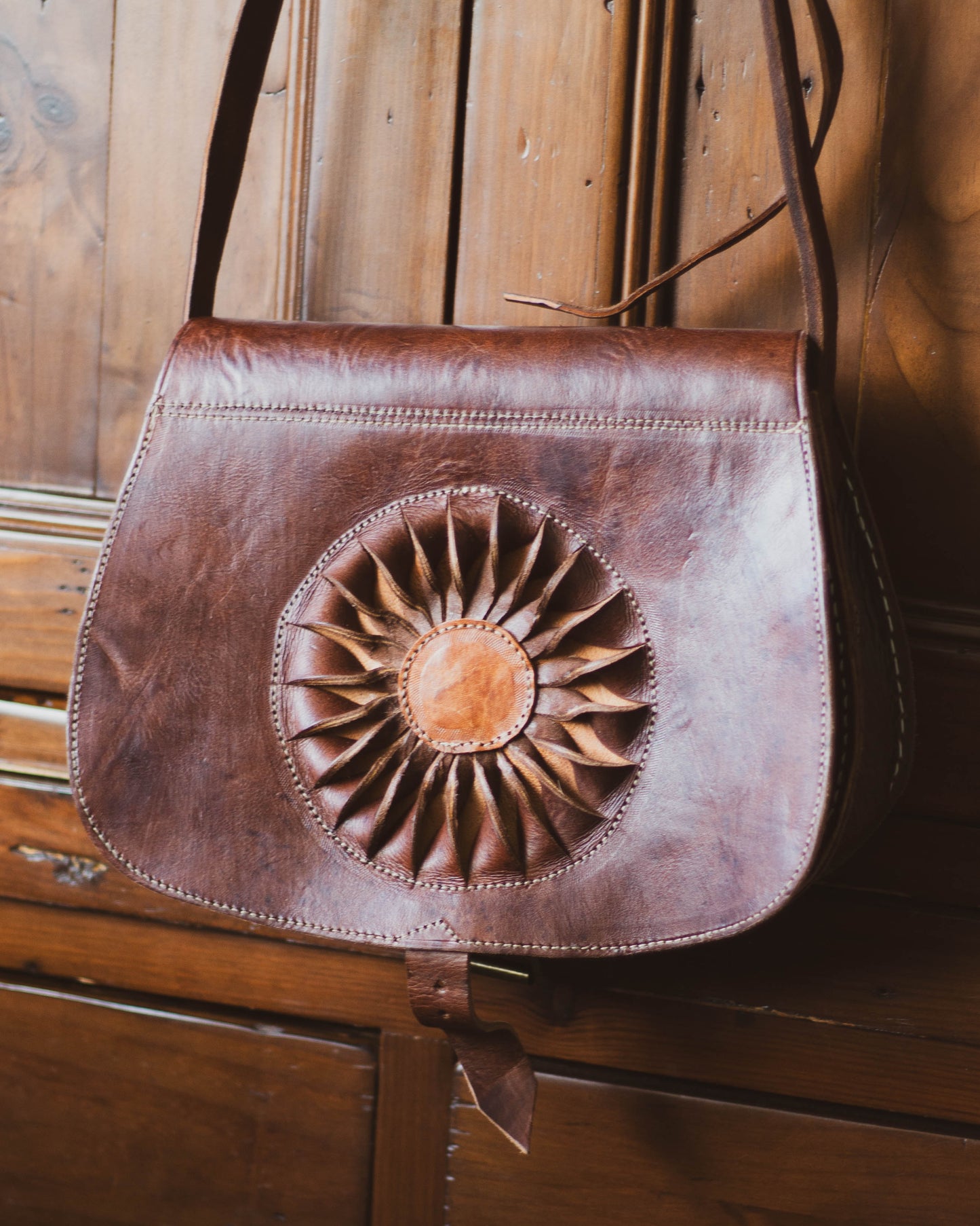 Moroccan Sun Leather Bag