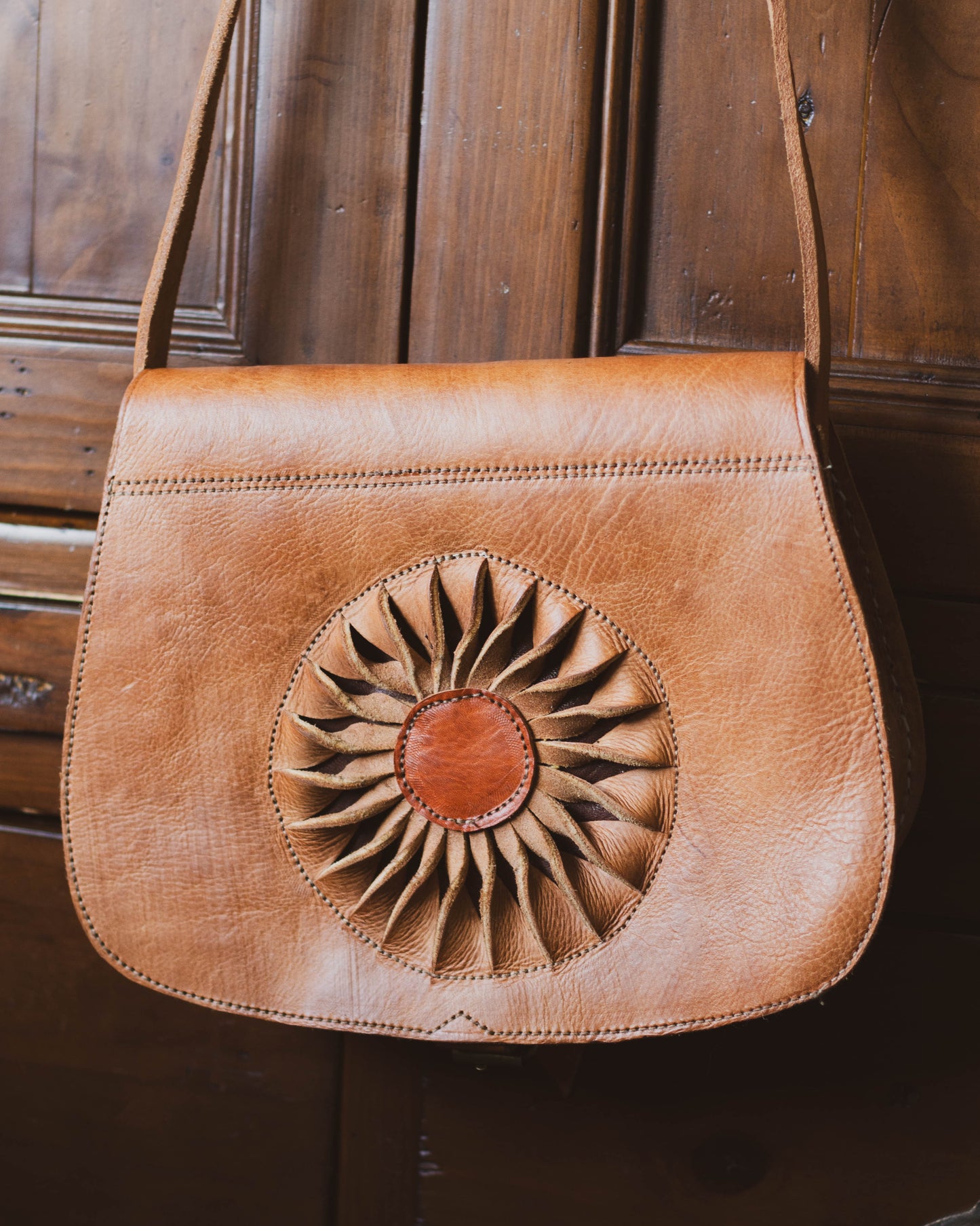 Moroccan Sun Leather Bag