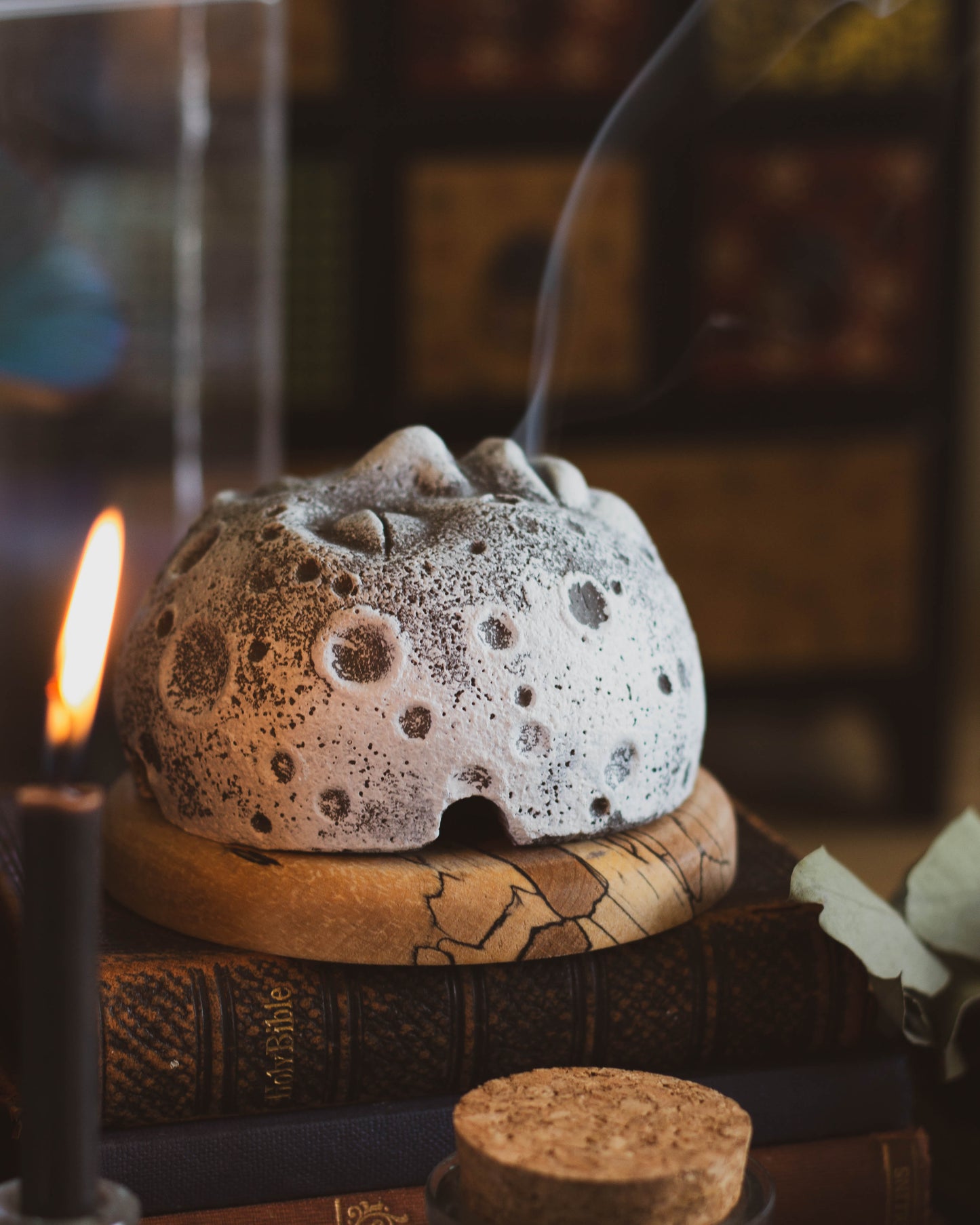 Handmade Man In The Moon Incense Burner