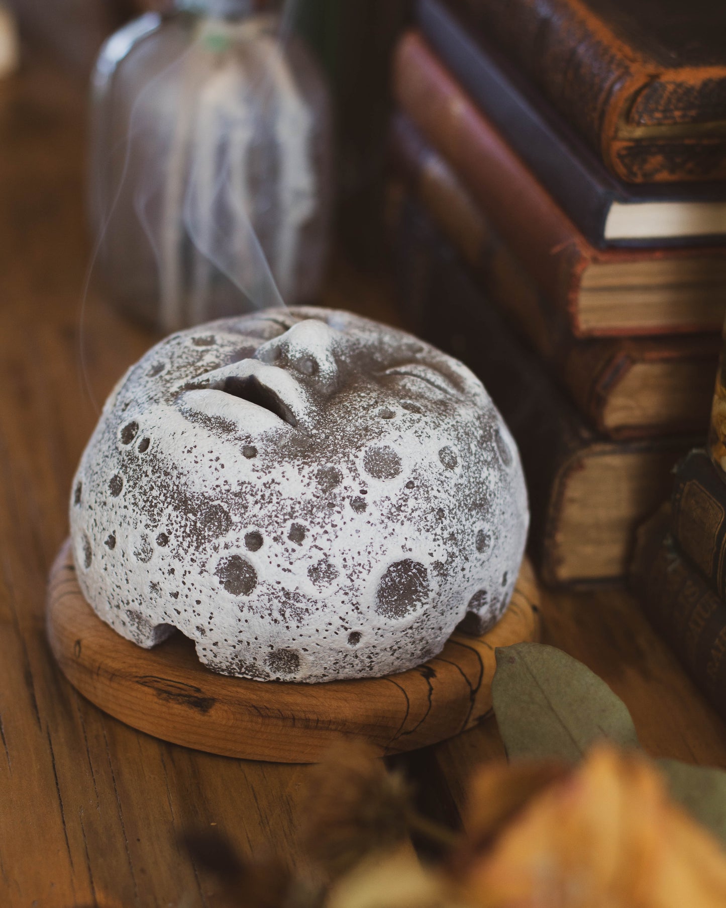 Handmade Man In The Moon Incense Burner