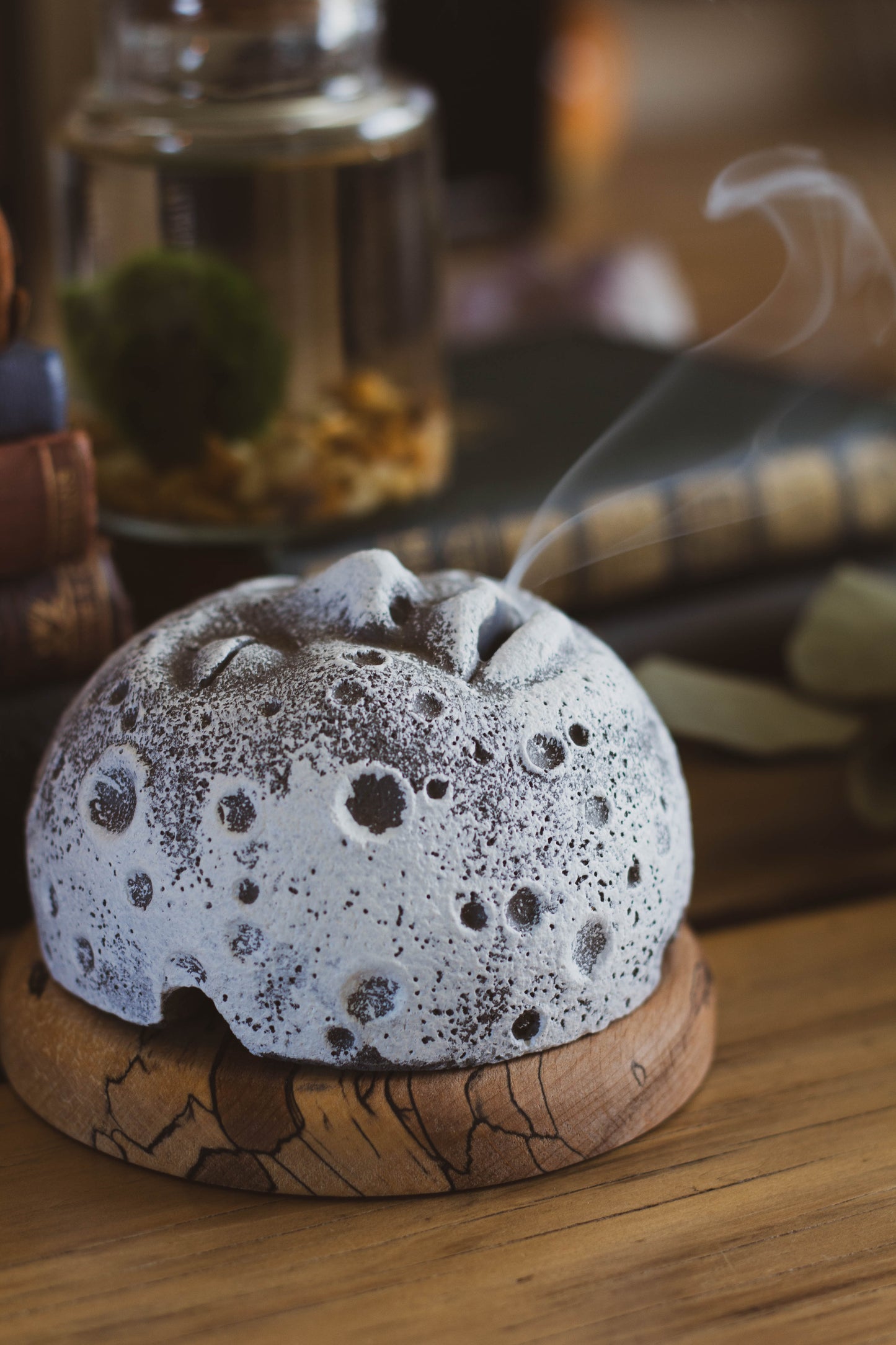 Handmade Man In The Moon Incense Burner